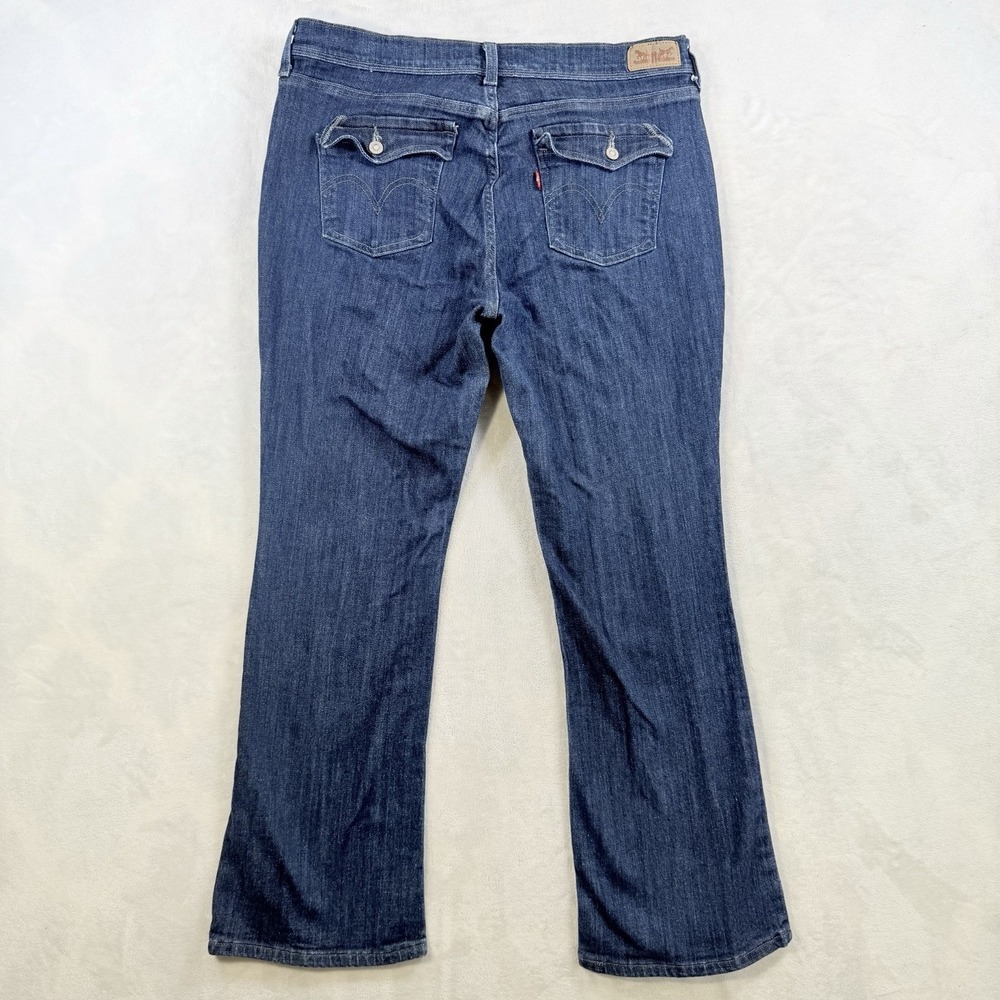 Levi's 515 Women's Slim Bootcut Low Rise Dark Wash Blue Denim Jeans Size 31